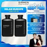  Bộ quà tặng cho nam MILAN EUROPE gồm 02 CHAI Sữa tắm gội nam 4 in 1 hương nước hoa SIRMEN Europe Gentlemen cao cấp 350g 