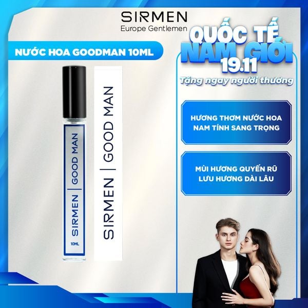  [Chai - 10ml] Nước hoa nam SIRMEN GOOD MAN Eau de Parfum cao cấp thơm lịch lãm cuốn hút 