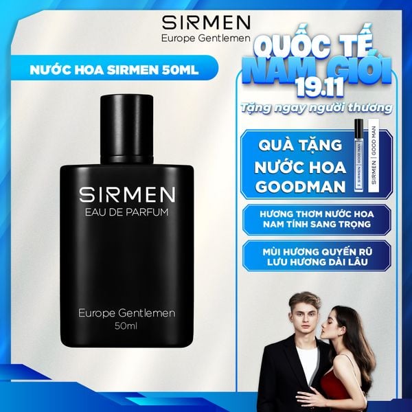  [Chai - 50ml] Nước hoa nam SIRMEN Signature Eau de Parfum Europe Gentlemen cao cấp chai 50ml thơm tự nhiên sang trọng 