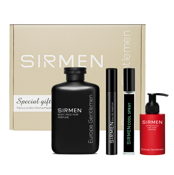  [MEMBER SHIP] Bộ quà tặng cho nam LIVERPOOL EUROPE gồm Sữa tắm gội nam - Nước hoa nam - Xịt thơm miệng - Dung dịch vệ sinh nam hương nước hoa SIRMEN Europe Gentlemen 