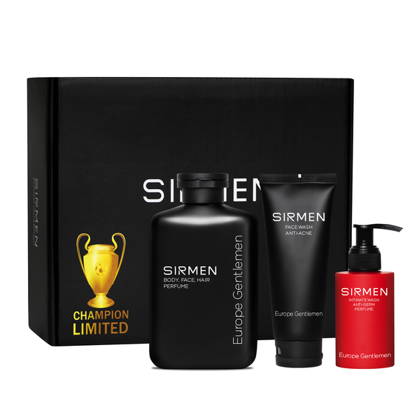  [MEMBER SHIP] Bộ quà tặng cho nam REAL CLUB gồm Sữa Tắm - Dung dịch vệ sinh - Sữa rửa mặt hương nước hoa SIRMEN Europe Gentlemen 