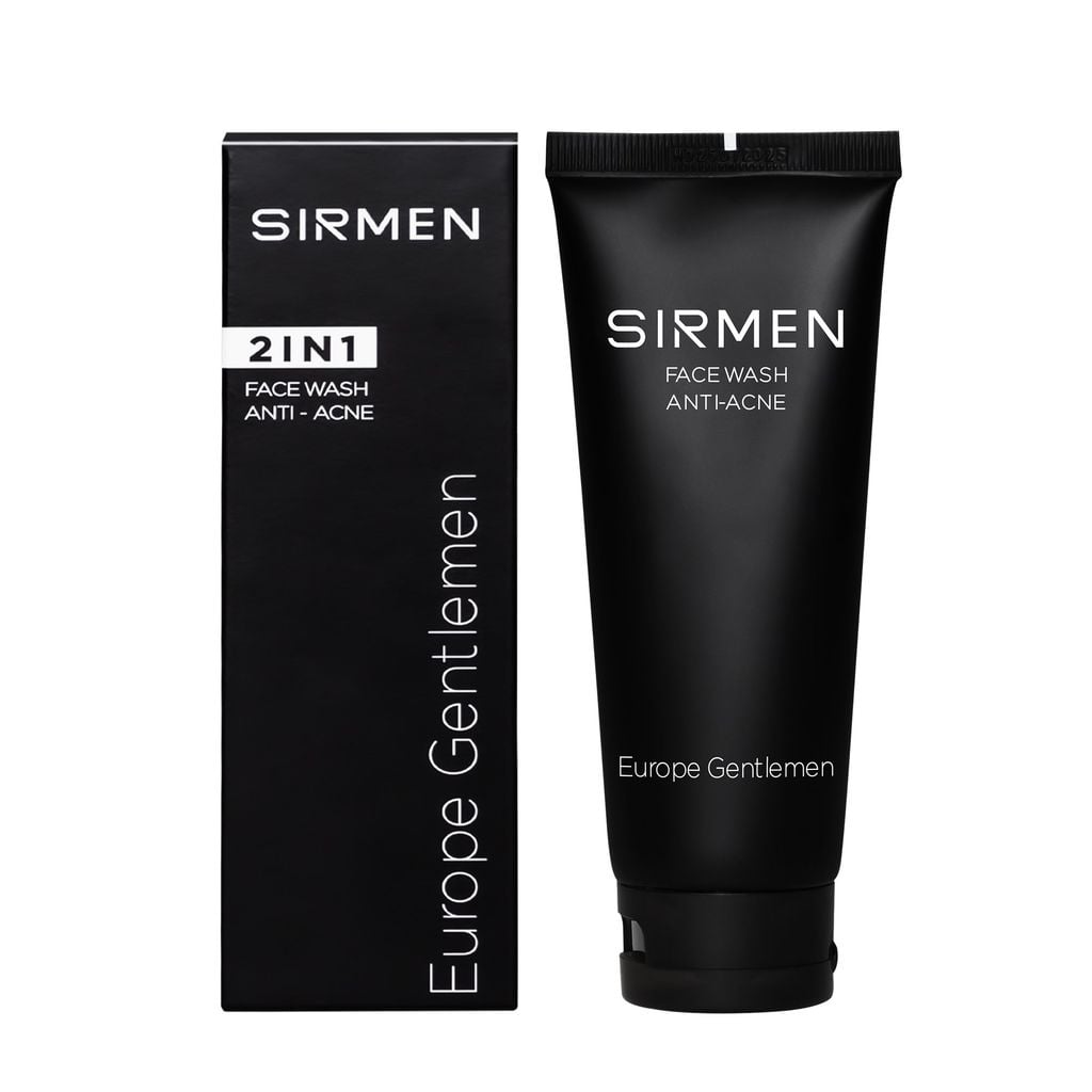  [MEMBER SHIP] Sữa rửa mặt nam 2 in 1 nguyên liệu tự nhiên SIRMEN Europe Gentlemen cao cấp 100g chiết xuất tự nhiên công nghệ tiên tiến 