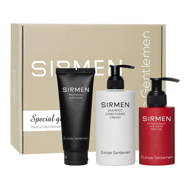  [MEMBER SHIP] Bộ quà tặng cho nam VENICE EUROPE Sữa rửa mặt nam 2in1 100g Dầu gội nam 3in1 320g và Dung dịch vệ sinh nam 3in1 100g hương nước hoa SIRMEN Europe Gentlemen 