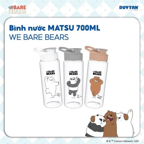 [Đặc biệt] Bình nước Matsu 700ml We Bare Bears