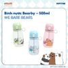 [Đặc biệt] Bình Nước Bearby MATSU – 500ml, Nắp Tiện Lợi, Quai Cầm Xoay 360°, Kèm Ống Hút