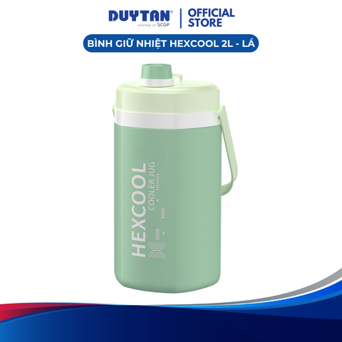 Bình Giữ Nhiệt Hexcool 2L Duy Tân - Nắp Vặn, Giữ Lạnh Nhiều Giờ, Quai Xách Tiện Lợi, Nhựa PP, PE, PU