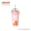 [BST We Bare Bears] Ly KIRA 550ml Duy Tân, nhựa PP, nắp vòm kèm ống hút, thiết kế pastel dễ thương.