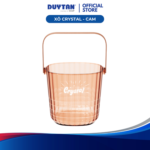 Xô Crystal Duy Tân, Nhựa SAN/PP, Xô Đựng Đá Trong Suốt, Quai Xách Tiện Lợi, Trang Trí Bàn Tiệc