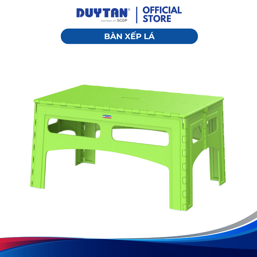 Bàn xếp thấp DUY TÂN, nhựa PP TPE gấp gọn, nút chống trượt, bàn nhỏ gia đình, dã ngoại, hàng quán ăn