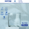 Bộ 6 Ly cốc thủy tinh U Glass 315ml kiểu lùn vuông - BUG361