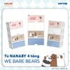 [Đặc biệt] Tủ Nhựa DUY TÂN Nanaby - Nhựa PP an toàn, Thiết Kế Cửa Trượt Ẩn Tiện Lợi