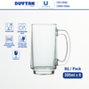 Bộ 6 Ly cốc thủy tinh U Glass 395ml quai đại - PUG315