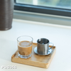 Bộ 6 Ly cốc thủy tinh U Glass 245ml kiểu lùn đáy ngấn - PUG356