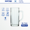 Bộ 6 Ly cốc thủy tinh U Glass 410ml quai đại - PUG367S