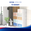 Tủ Nhựa DUY TÂN Nanaby - Nhựa PP an toàn, Thiết Kế Cửa Trượt Ẩn Tiện Lợi