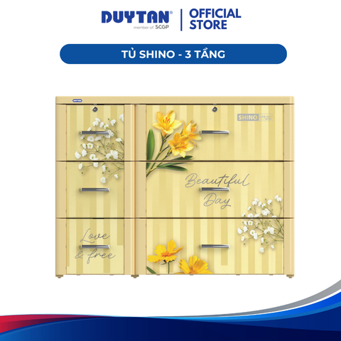 Tủ Shino 3 Tầng Duy Tân – Tủ Quần Áo Trẻ Em 6 Hộc Đa Năng, Gọn Gàng, Tiện Lợi