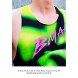  Áo Chạy Bộ Nữ BMAI Singlet A+ FRVL002 - Đen Xanh Lá - DuPont 51g Siêu Nhẹ 