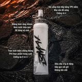  BMAI Bình Nước Mềm Chạy Bộ PRFL001 500ml - Siêu Nhẹ 37g - Chất Liệu TPU Cao Cấp Chống Rò Rỉ, Dùng Cho Vest Chạy Bộ, Marathon, Trail 
