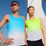  Áo Chạy Bộ BMAI Singlet FRVL005 Nam Xanh Chuối 