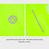  Áo Chạy Bộ BMAI Singlet FRVL005 Nam Xanh Chuối 