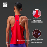  Áo Chạy Bộ Nam BMAI Singlet A+ FRVL001 - DuPont 51g Siêu Nhẹ 