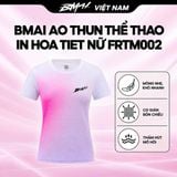  BMAI Áo Thun Thể Thao Chạy Bộ In Hoạ Tiết Quick-Dry FRTM002 - Nữ - Mỏng Nhẹ, Thấm Hút Mồ Hôi, Thoáng Khí, Nhanh Khô 