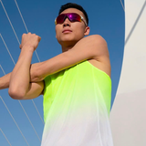  Áo Chạy Bộ BMAI Singlet FRVL005 Nam Xanh Chuối 