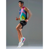  Áo Chạy Bộ Nữ BMAI Singlet A+ FRVL002 - Đen Xanh Lá - DuPont 51g Siêu Nhẹ 