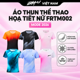  BMAI Áo Thun Thể Thao Chạy Bộ In Hoạ Tiết Quick-Dry FRTM002 - Nữ - Mỏng Nhẹ, Thấm Hút Mồ Hôi, Thoáng Khí, Nhanh Khô 