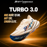 Giày Chạy Bộ BMAI Turbo 3.0 - Trắng Hoạ Tiết Đặc Biệt - Tấm Carbon Gia Cố Toàn Phần, Nhanh, Nhẹ, Đỉnh Cao Carbon, Hiệu Năng Bùng Nổ 