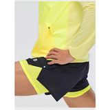  BMAI Quần đùi chạy bộ 2 lớp FRSL003 - Nam - Đen lót vàng 