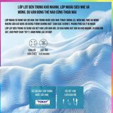  BMAI Quần đùi chạy bộ 2 lớp FRSL003 - Nam - Đen lót vàng 