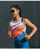  Áo Chạy Bộ BMAI A+ FRVK002 Nữ Trắng - Singlet 52g 