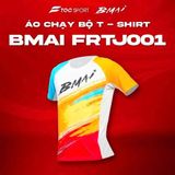  Áo Chạy Bộ BMAI FRTJ001 Nam Xanh Cam - Toray 90g/m² 