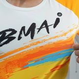  Áo Chạy Bộ BMAI FRTJ001 Nam Xanh Cam - Toray 90g/m² 