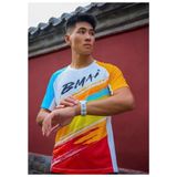  Áo Chạy Bộ BMAI FRTJ001 Nam Xanh Cam - Toray 90g/m² 