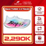  Giày Chạy Bộ Carbon BMAI Turbo 3.0 Trắng Mix - Hàng Chính Hãng – Êm, Nhẹ, Đàn Hồi Tốt, Công nghệ đệm Turbo Foam, Miếng carbon toàn phần 