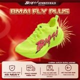  Giày Chạy Bộ BMAI Fly Plus Xanh Neon Carbon Plate - Hàng Chính Hãng, Carbon plate toàn chiều dài, trọng lượng chỉ 195g, Đệm midsole BoomFly êm ái 