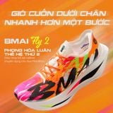  Giày Chạy Bộ BMAI Fly 2 Cầu Vồng - Hàng Chính Hãng, Tấm Carbon Full-Length Nguyên Khối, Đế giữa Boom Fly+ Siêu Đàn Hồi 