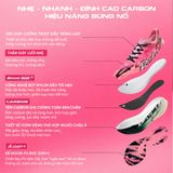  Giày Chạy Bộ BMAI Turbo 3.0 Hồng - Tấm Carbon Gia Cố Toàn Phần, Nhanh, Nhẹ, Đỉnh Cao Carbon, Hiệu Năng Bùng Nổ 