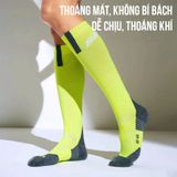  Tất Chạy Bộ Cổ Cao Nén Cơ Chuyên Nghiệp BMAI Ultra PRSL003 Chính Hãng - Ôm Sát Co Giãn, Thoáng Khí Thoát Mồ Hôi Nhanh 