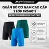 BMAI Quần Bó Cơ Nam Cao Cấp 2 Lớp FRSM011 - Mode 2026 phiên bản cao cấp, Nâng cấp vải kẻ sọc co giãn, Chuyên dụng cho marathon 