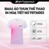  BMAI Áo Thun Thể Thao Chạy Bộ In Hoạ Tiết Quick-Dry FRTM002 - Nữ - Mỏng Nhẹ, Thấm Hút Mồ Hôi, Thoáng Khí, Nhanh Khô 