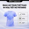  BMAI Áo Thun Thể Thao Chạy Bộ In Hoạ Tiết Quick-Dry FRTM002 - Nữ - Mỏng Nhẹ, Thấm Hút Mồ Hôi, Thoáng Khí, Nhanh Khô 