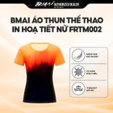 BMAI Áo Thun Thể Thao Chạy Bộ In Hoạ Tiết Quick-Dry FRTM002 - Nữ - Mỏng Nhẹ, Thấm Hút Mồ Hôi, Thoáng Khí, Nhanh Khô 