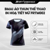  BMAI Áo Thun Thể Thao Chạy Bộ In Hoạ Tiết Quick-Dry FRTM002 - Nữ - Mỏng Nhẹ, Thấm Hút Mồ Hôi, Thoáng Khí, Nhanh Khô 