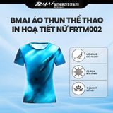  BMAI Áo Thun Thể Thao Chạy Bộ In Hoạ Tiết Quick-Dry FRTM002 - Nữ - Mỏng Nhẹ, Thấm Hút Mồ Hôi, Thoáng Khí, Nhanh Khô 