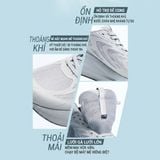  BMAI Giày chạy bộ Expedition 6.0 March XRPM009 - Nâng cấp công nghệ dệt Upper - Hàng Chính Hãng, Phù hợp tập luyện hàng ngày 