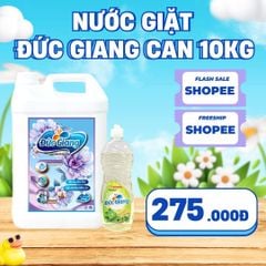 Nước giặt Đức Giang 10kg - Mua một can tặng 1 chai NRC 400g