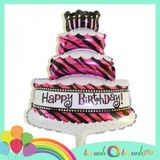  Bong bóng hình bánh sinh nhật size nhỏ 